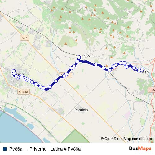 Pv86a bus Line Map