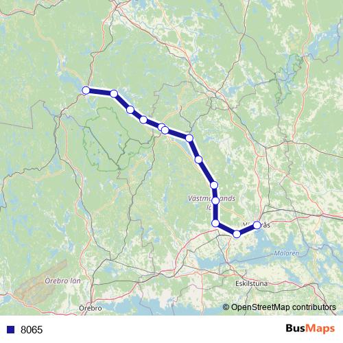 8065 rail Line Map