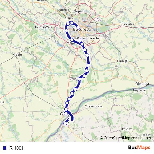 R 1001 rail Line Map