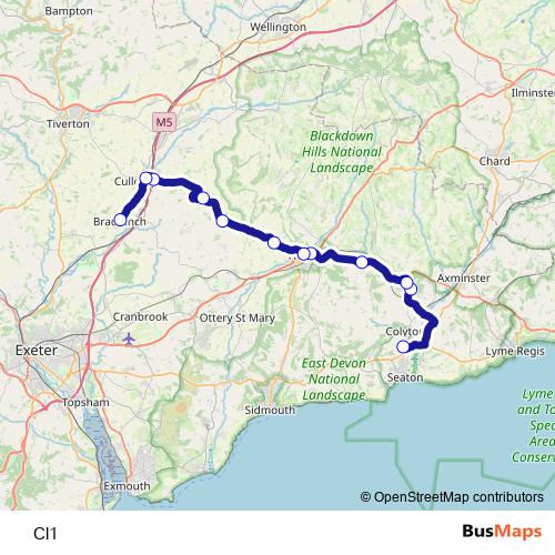 Cl1 bus Line Map