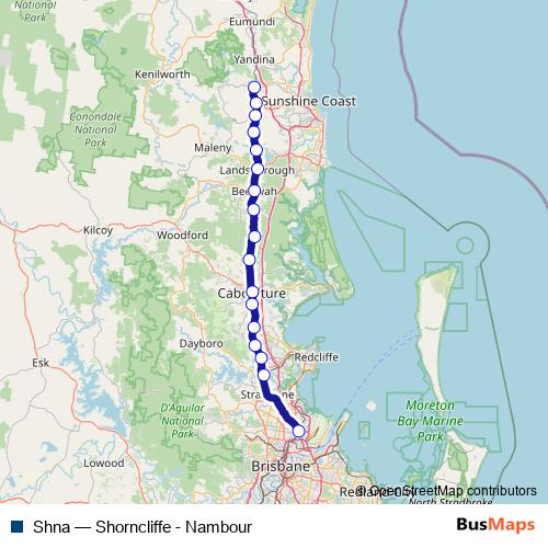 Shna rail Line Map