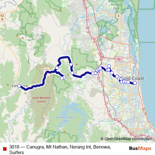 3018 bus Line Map