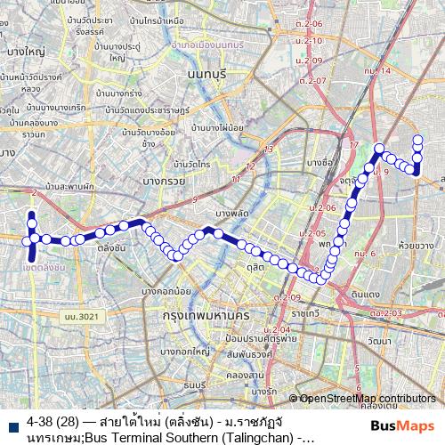 4-38 (28) bus Line Map