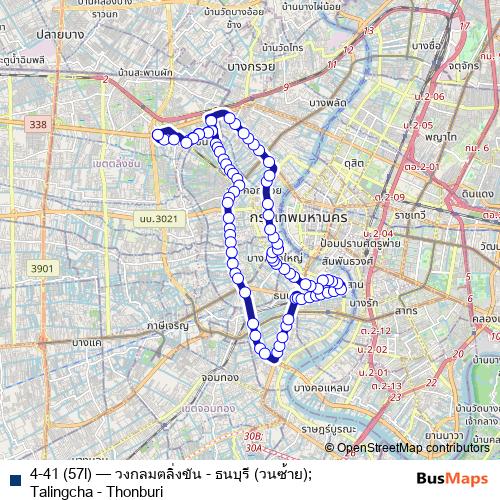 4-41 (57l) bus Line Map
