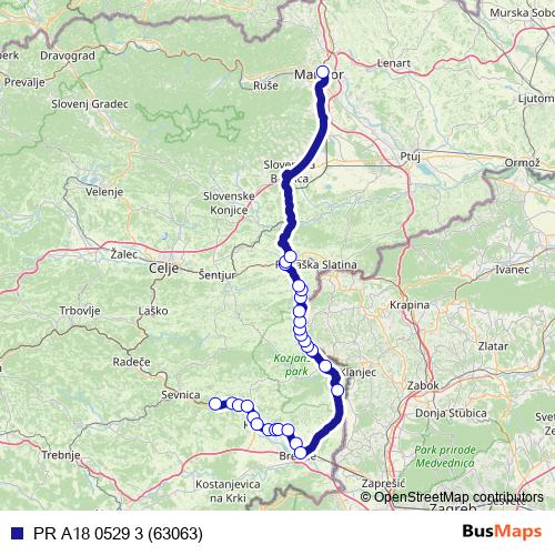 PR A18 0529 3 (63063) bus Line Map
