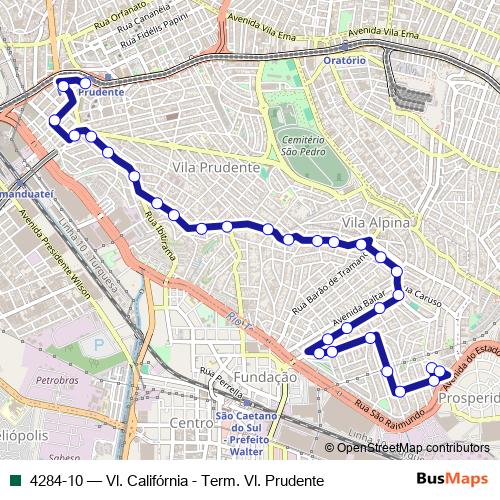 4284-10 bus Line Map