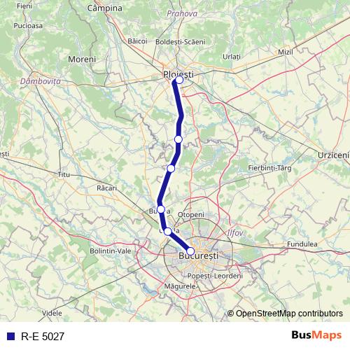 R-E 5027 rail Line Map