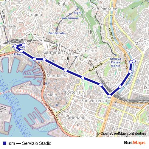 sm bus Line Map