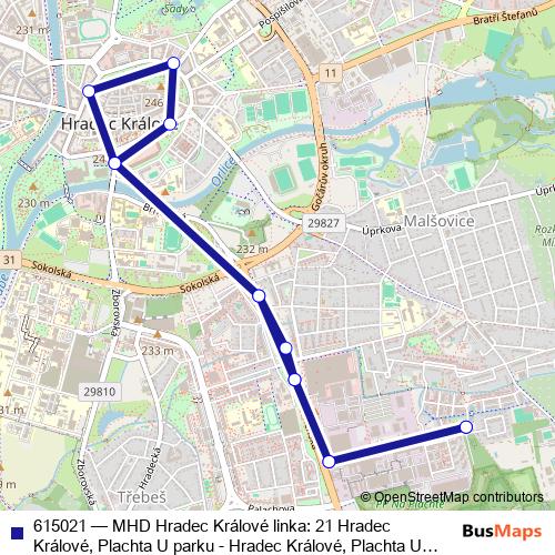 615021 trolleybus Line Map