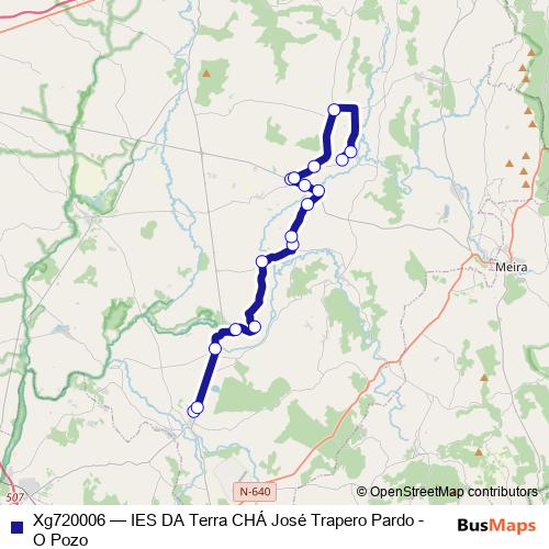 Xg720006 bus Line Map