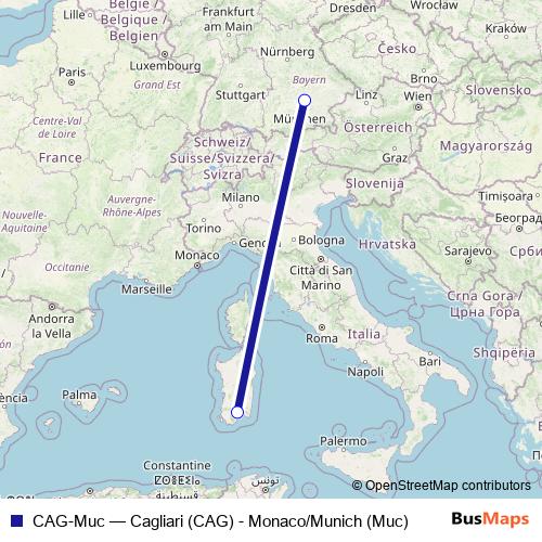 CAG-Muc air Line Map