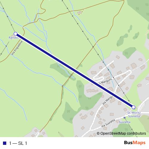 1 cable-car Line Map