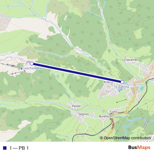 1 cable-car Line Map