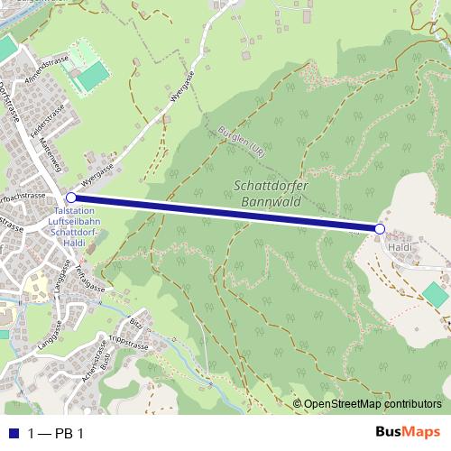 1 cable-car Line Map