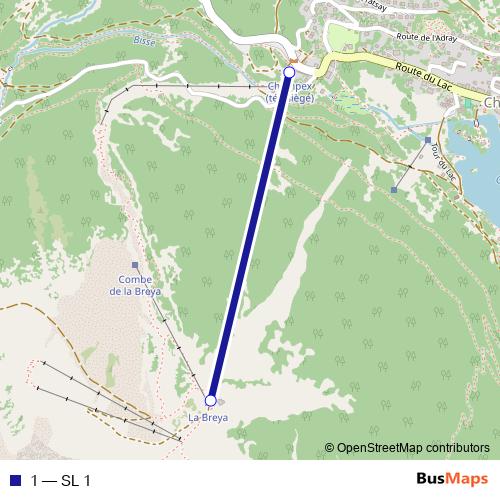 1 cable-car Line Map