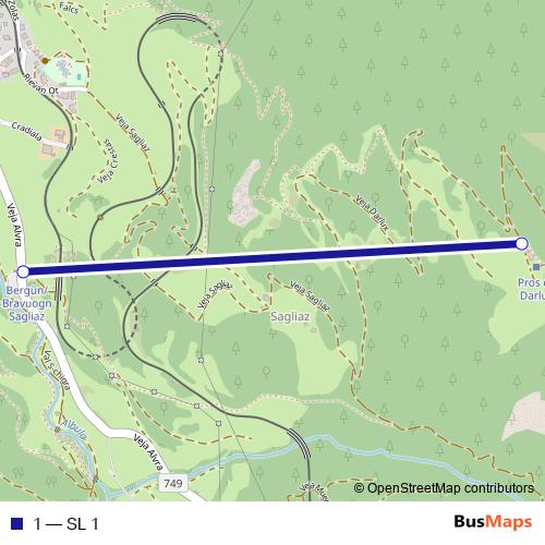 1 cable-car Line Map