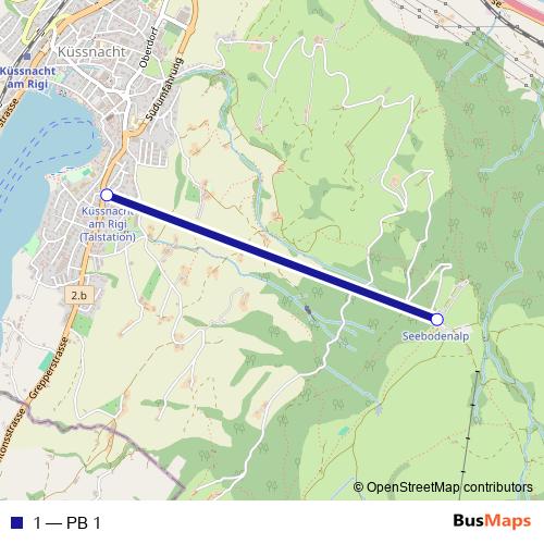 1 cable-car Line Map