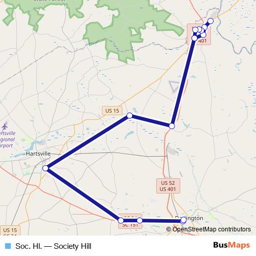 Soc. Hl. bus Line Map