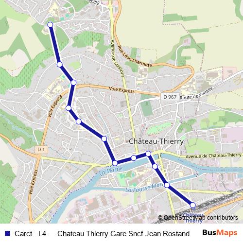 Carct - L4 bus Line Map