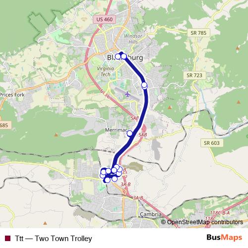 Ttt bus Line Map