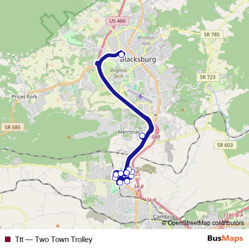 Ttt bus Line Map