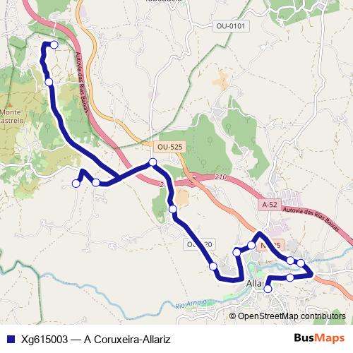 Xg615003 bus Line Map
