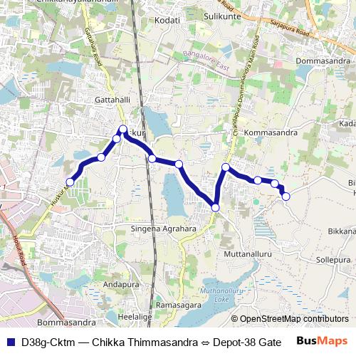 D38g-Cktm bus Line Map