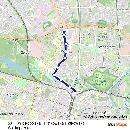 59 tram Line Map