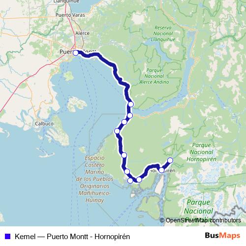 Kemel bus Line Map