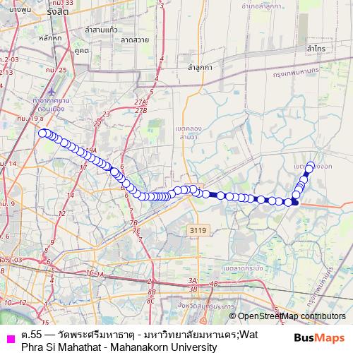 ต.55 bus Line Map