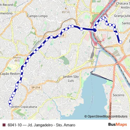 6041-10 bus Line Map