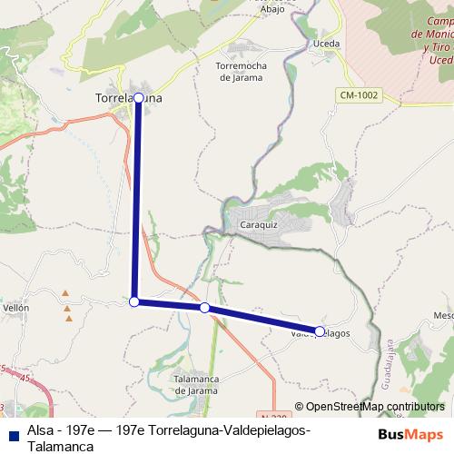 Alsa - 197e bus Line Map
