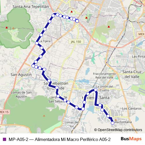 MP-A05-2 bus Line Map
