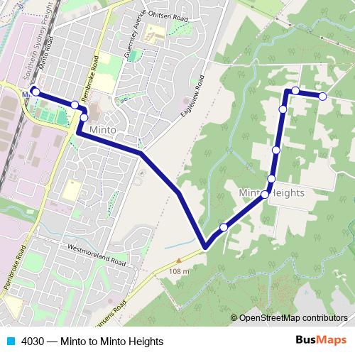 4030 bus Line Map