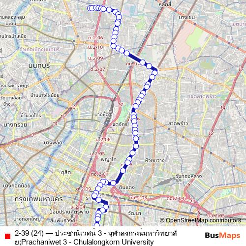 2-39 (24) bus Line Map