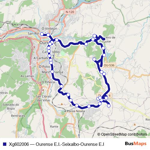 Xg602006 bus Line Map