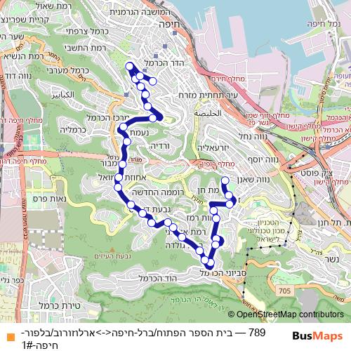 789 bus Line Map