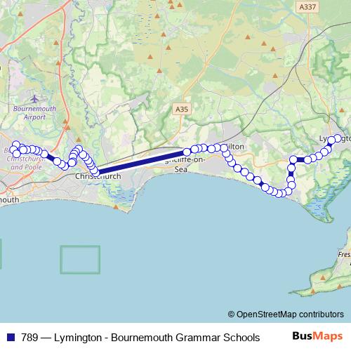 789 bus Line Map
