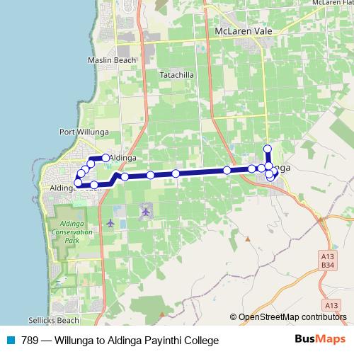 789 bus Line Map