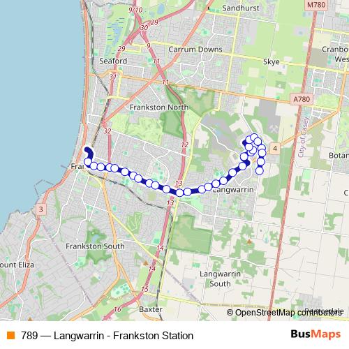 789 bus Line Map
