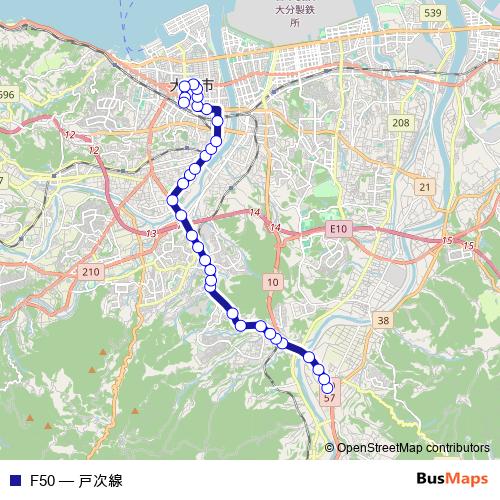 F50 bus Line Map