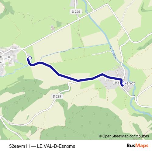 52eavm11 bus Line Map