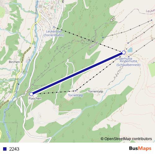 2243 cable-car Line Map
