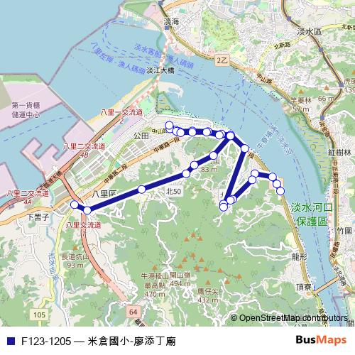 F123-1205 bus Line Map