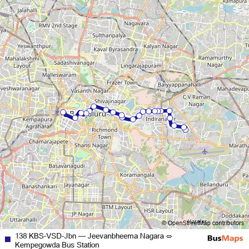 138 KBS-VSD-Jbn bus Line Map