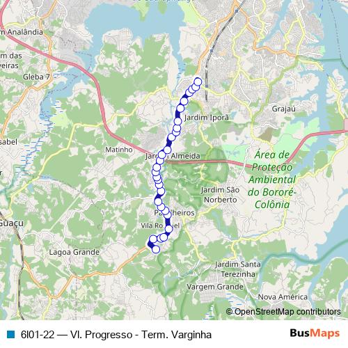 6l01-22 bus Line Map