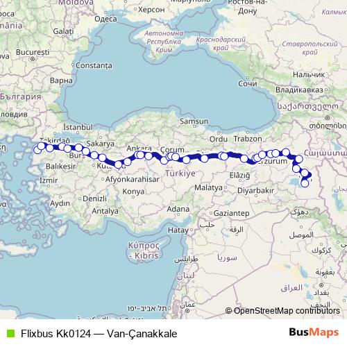 Flixbus Kk0124 bus Line Map