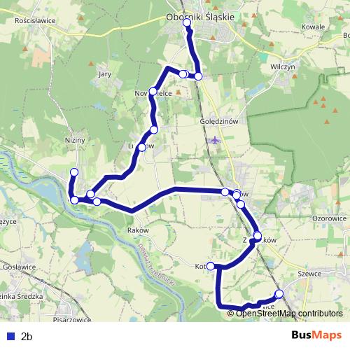 2b bus Line Map