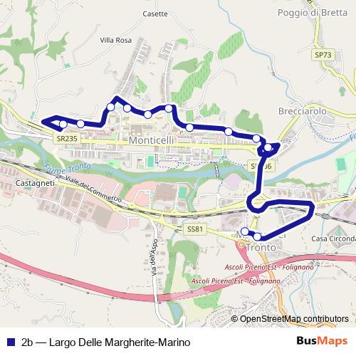 2b bus Line Map