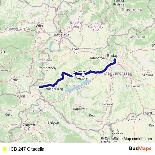 ICB 247 Citadella bus Line Map